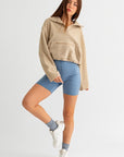 Pocket Detail Boxy Fleece Pullover Sweater (Various colors), Le Lis