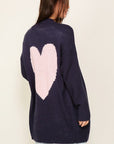 Open Front Cardi With Back Heart, Timing