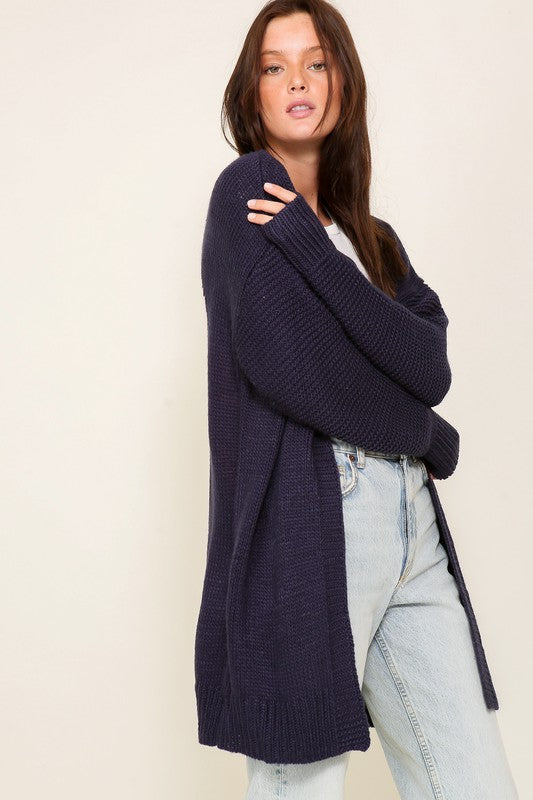 Open Front Cardi With Back Heart, Timing