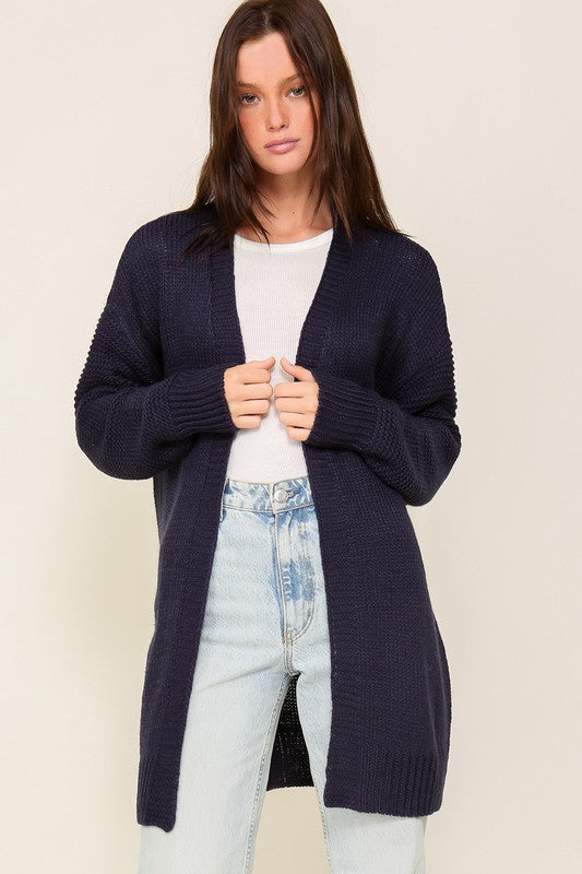 Open Front Cardi With Back Heart, Timing