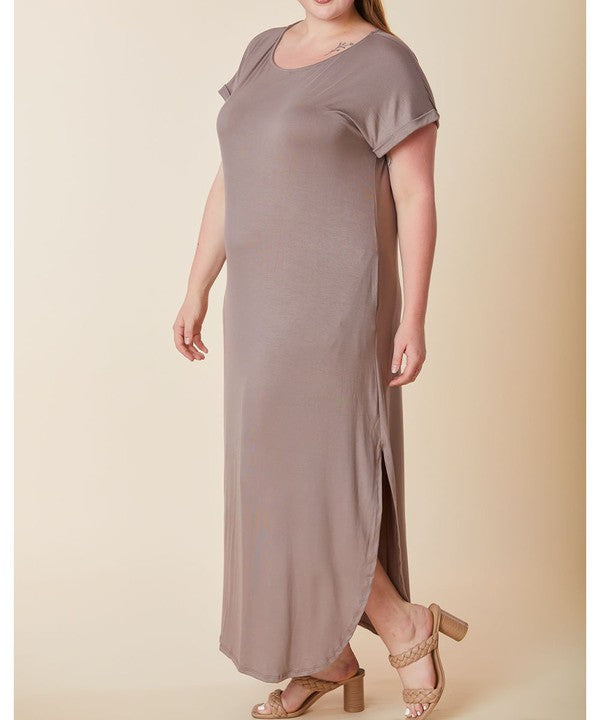 BAMBOO MAXI DRESS, Fabina (Plus Only)