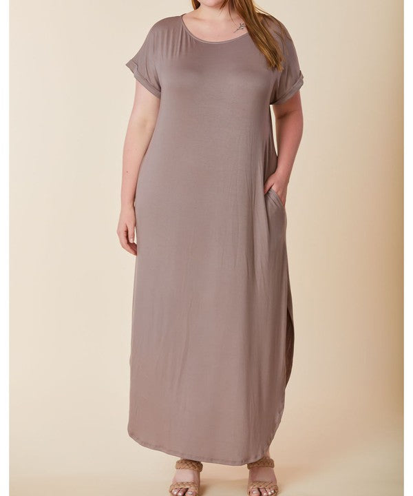 BAMBOO MAXI DRESS, Fabina (Plus Only)