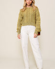 Acid Wash Round Neck Sweater (Various Colors), Timing