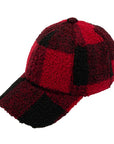 CC Buffalo Plaid - Checkered Pattern Sherpa Cap