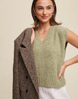 Soft Touch Cropped Knit Vest, Listicle (Various colors)