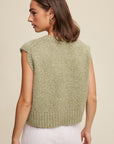 Soft Touch Cropped Knit Vest, Listicle (Various colors)