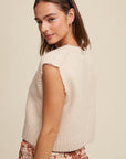 Soft Touch Cropped Knit Vest, Listicle (Various colors)