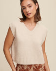 Soft Touch Cropped Knit Vest, Listicle (Various colors)