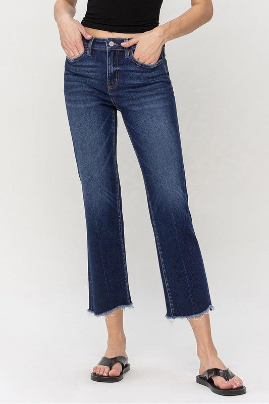 High Rise Regular Straight Jean, Flying Monkey