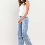 High Rise Stretch Wide Leg Jeans, Vervet by Flying Monkey