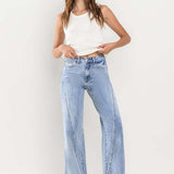 High Rise Stretch Wide Leg Jeans, Vervet by Flying Monkey