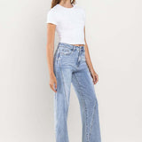 High Rise Stretch Wide Leg Jeans, Vervet by Flying Monkey