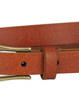 Most Wanted USA - Basic Skinny Equestrian Buckle Leather Belt