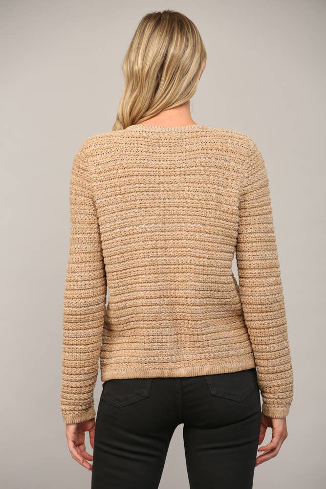 FATE - TEXTURED KNIT CARDIGAN