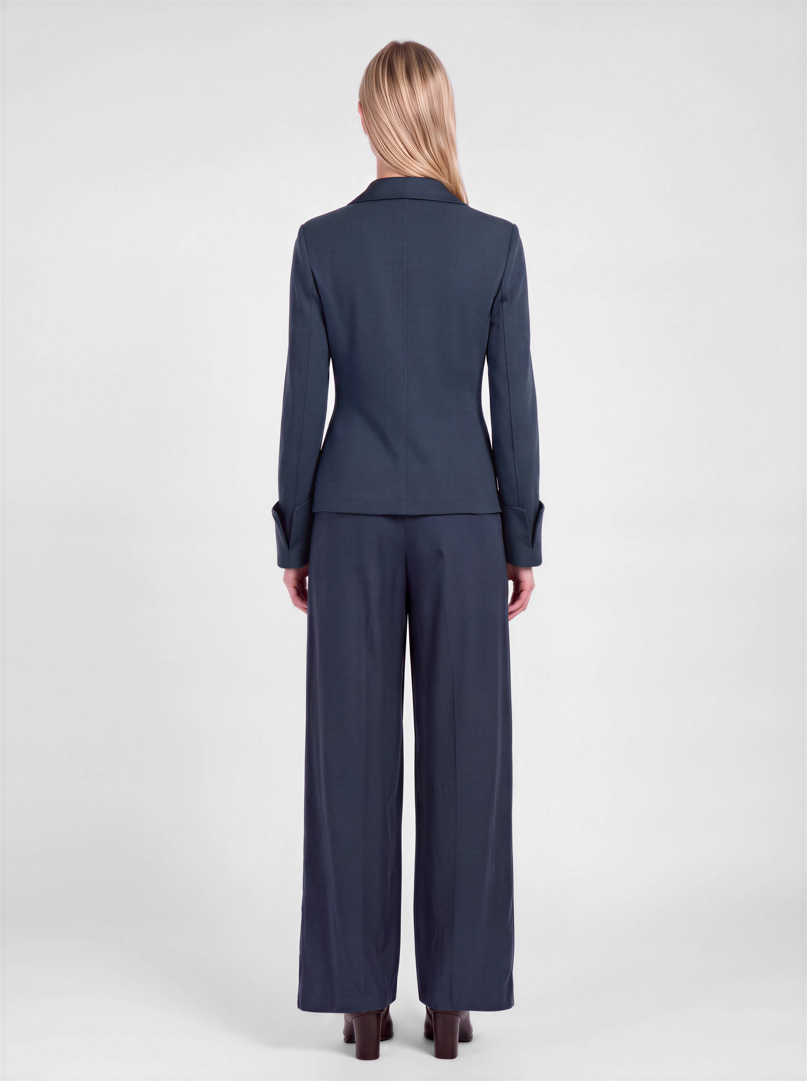 Current Air - Ribbed Knit Collared Top