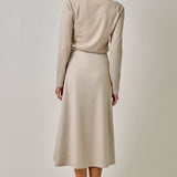 Mystree - Essential Wool Blend Midi Skirt