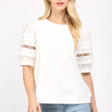 Fate - Love Embroidered Letter Detail Sweatshirt
