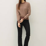 Be Cool - CLASSIC STRIPE CROPPED SWEATER