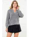 THML - Collared Knit Sweater