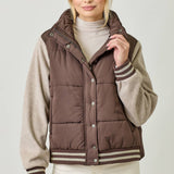 Mystree - Mixed Media Puffer Jacket