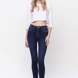 High Rise Ankle Skinny Jeans, Vervet by Flying Monkey