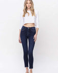 High Rise Ankle Skinny Jeans, Vervet by Flying Monkey