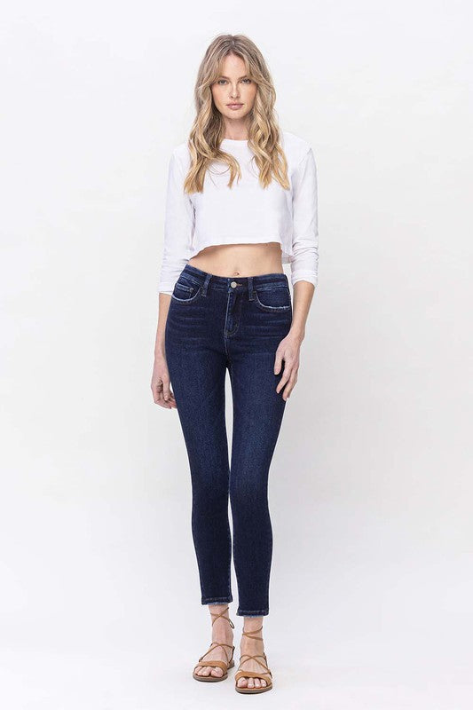 High Rise Ankle Skinny Jeans, Vervet by Flying Monkey