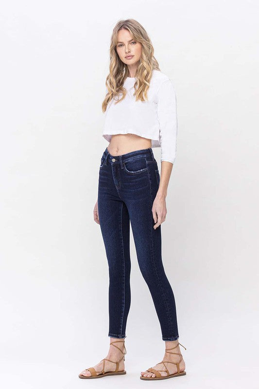 High Rise Ankle Skinny Jeans, Vervet by Flying Monkey