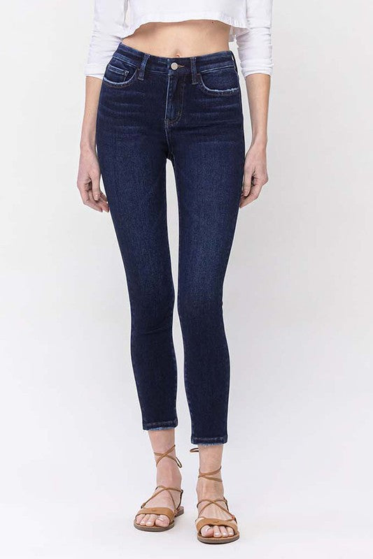 High Rise Ankle Skinny Jeans, Vervet by Flying Monkey