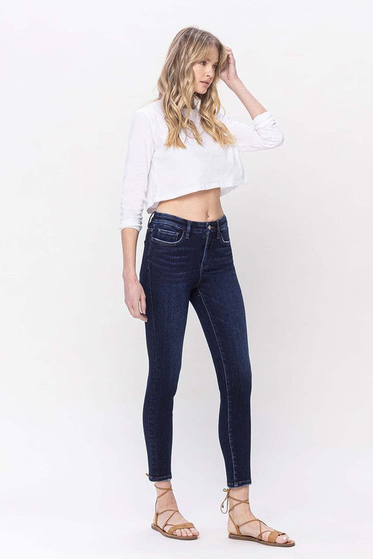 High Rise Ankle Skinny Jeans, Vervet by Flying Monkey