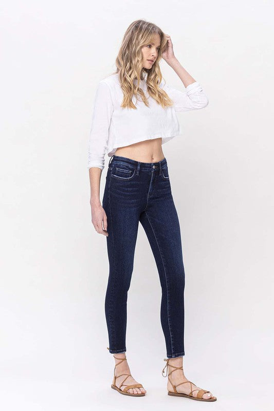 High Rise Ankle Skinny Jeans, Vervet by Flying Monkey