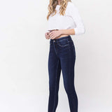 High Rise Ankle Skinny Jeans, Vervet by Flying Monkey