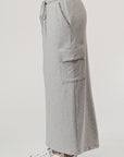 Modal Brushed Long Cargo Skirt, by Hashttag