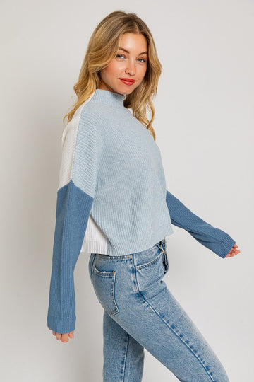 Color Block Oversize Sweater (Various colors), Le Lis