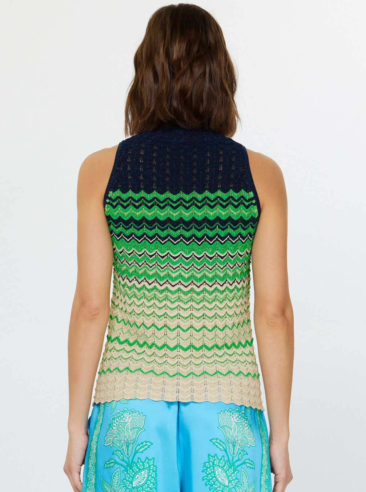 Current Air - Chevron Stripe Knit Vest