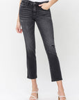 Mid Rise Crop Slim Straight Jeans, Flying Monkey