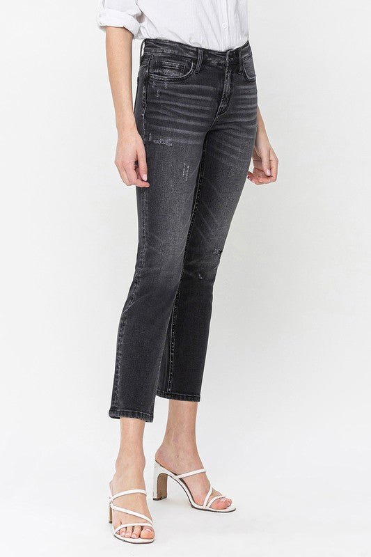 Mid Rise Crop Slim Straight Jeans, Flying Monkey