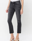 Mid Rise Crop Slim Straight Jeans, Flying Monkey