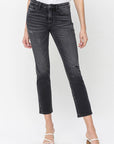 Mid Rise Crop Slim Straight Jeans, Flying Monkey