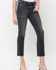 Mid Rise Crop Slim Straight Jeans, Flying Monkey