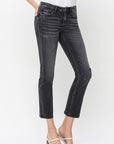 Mid Rise Crop Slim Straight Jeans, Flying Monkey