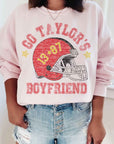 GO TAYLORS BOYFRIEND FOOTBALL GRAPHIC SWEATSHIRT