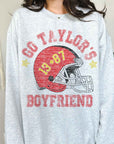 GO TAYLORS BOYFRIEND FOOTBALL GRAPHIC SWEATSHIRT