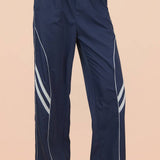 VERY J -Wide Leg Track Pants W/ Piping Detail