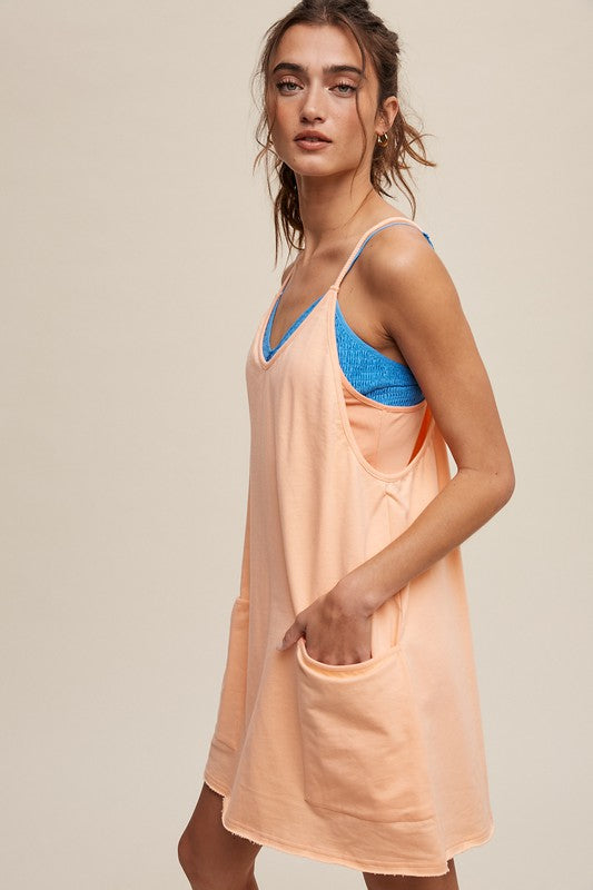 Sporty Mini Dress With Built in Romper Liner, Listicle