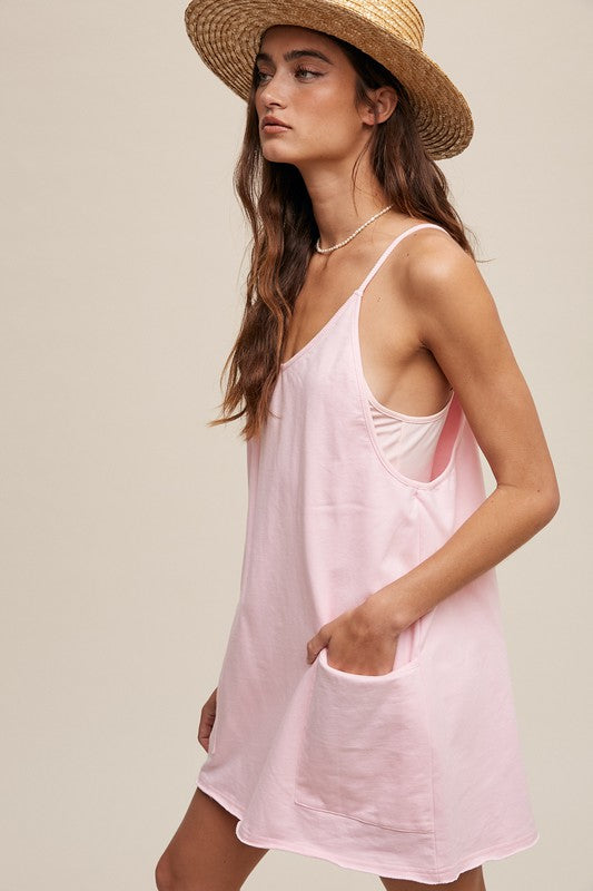 Sporty Mini Dress With Built in Romper Liner, Listicle