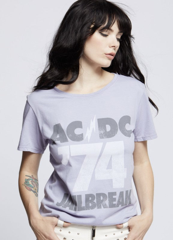 AC/DC Jailbreak '74 Boyfriend Tee, Recycled Karma