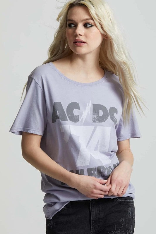 AC/DC Jailbreak '74 Boyfriend Tee, Recycled Karma