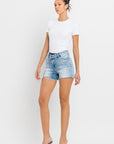 High Rise Criss Cross Shorts, Vervet by Flying Monkey