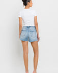 High Rise Criss Cross Shorts, Vervet by Flying Monkey